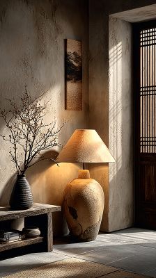 室内温馨角落的摆件布置