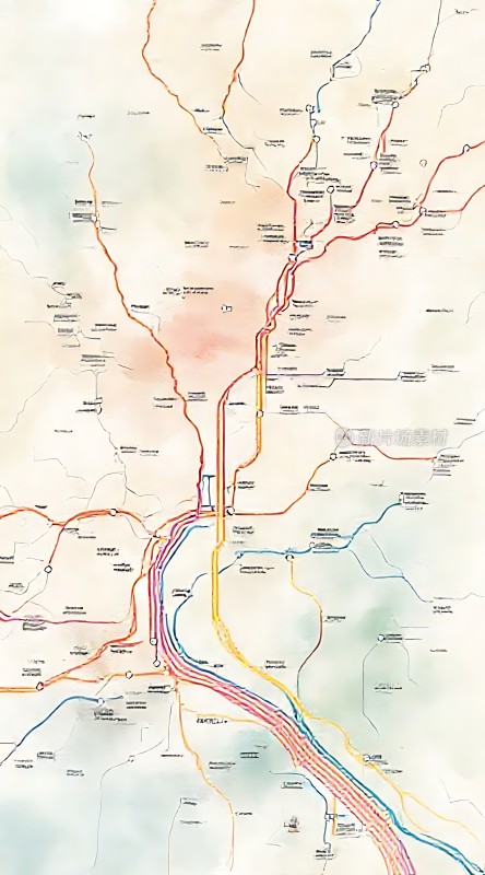 地铁线路图全览一网打尽城市交通脉络