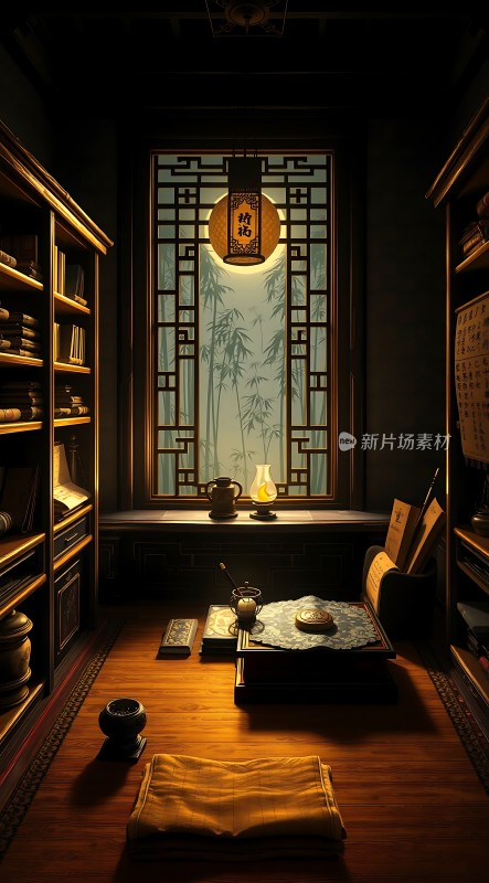 古风书房静雅图