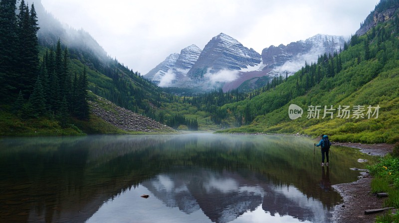 高山湖泊冰碛湖