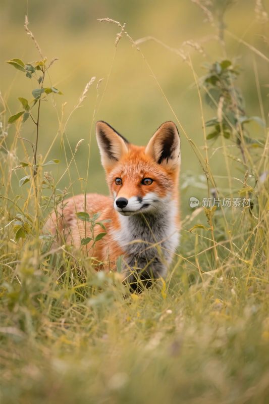 草丛中的狐狸