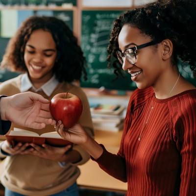 苹果与书本的温馨交流 苹果与书本的温馨交流