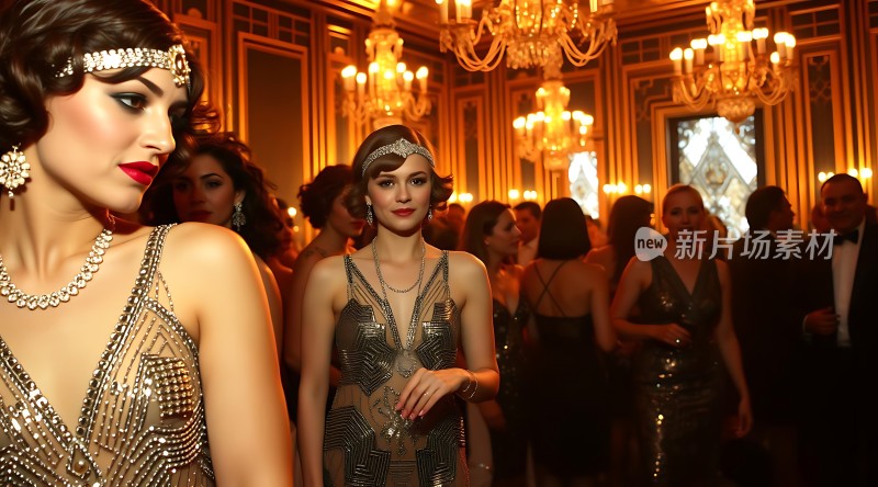 华丽舞会上的璀璨星光