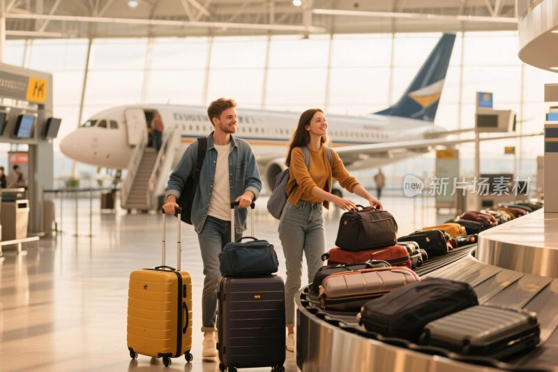 机场旅客行李场景
