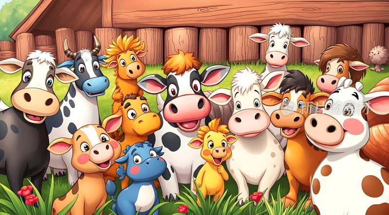 卡通农场动物大集合