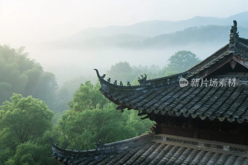 古建山水风景图