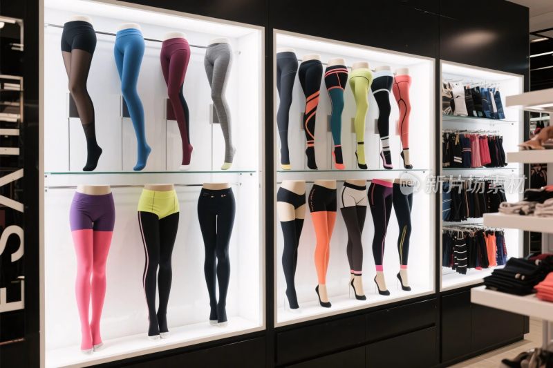 服装店橱窗模特展示