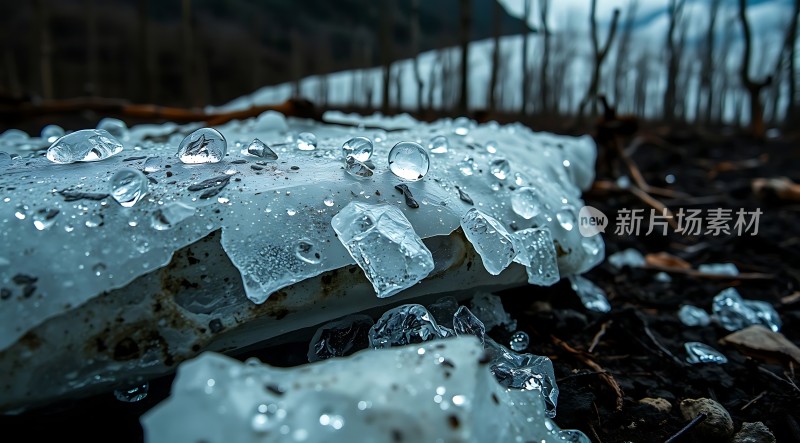 冰封世界晶莹剔透
