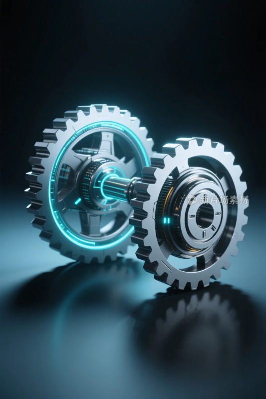 科技齿轮插画