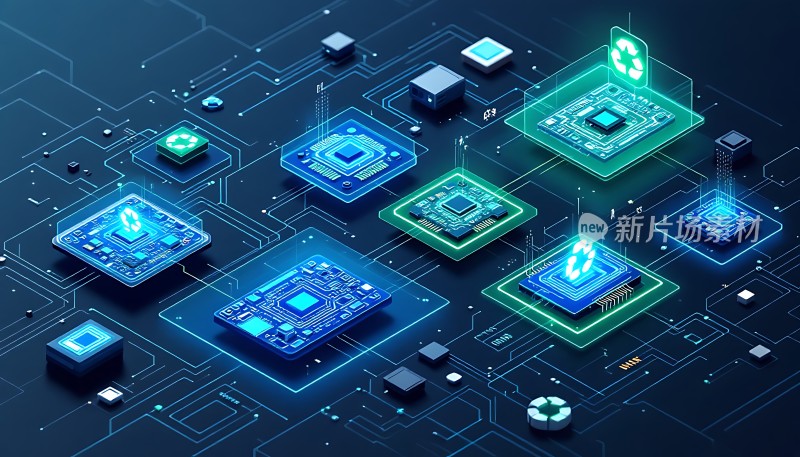 新片场素材芯片科技感
