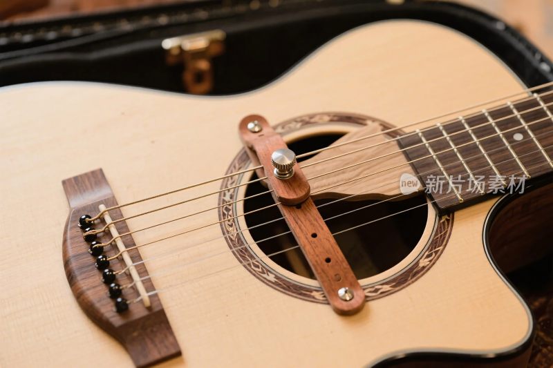 吉他琴体特写