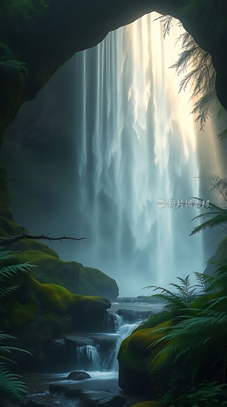 **神秘瀑布秘境**