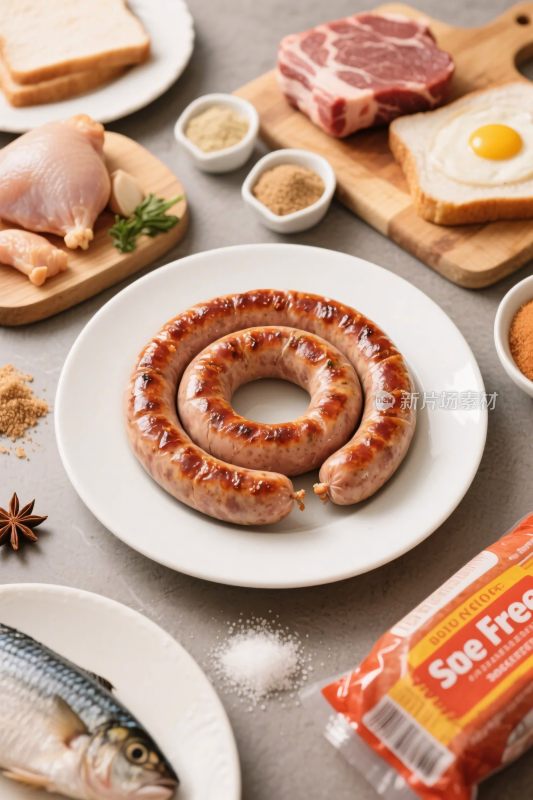 食材丰富美食展示