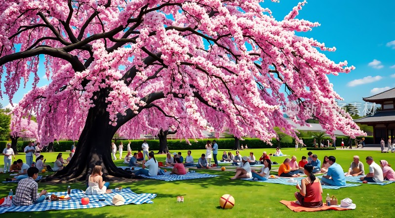 春日樱花树下野餐好时光