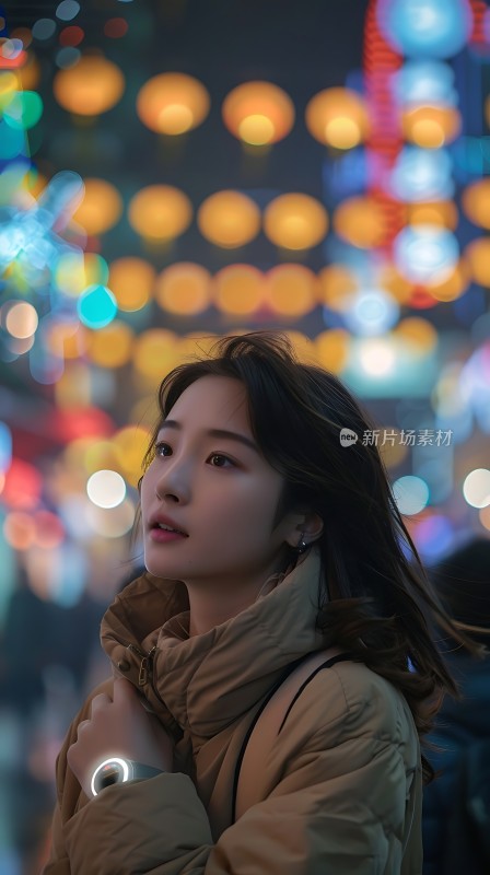 夜幕下的城市之光温暖与希望交织