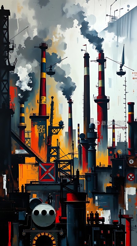 工业风烟囱工厂