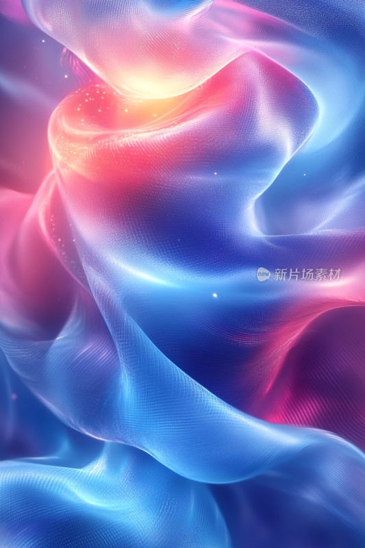 绚丽多彩的流动光影画面