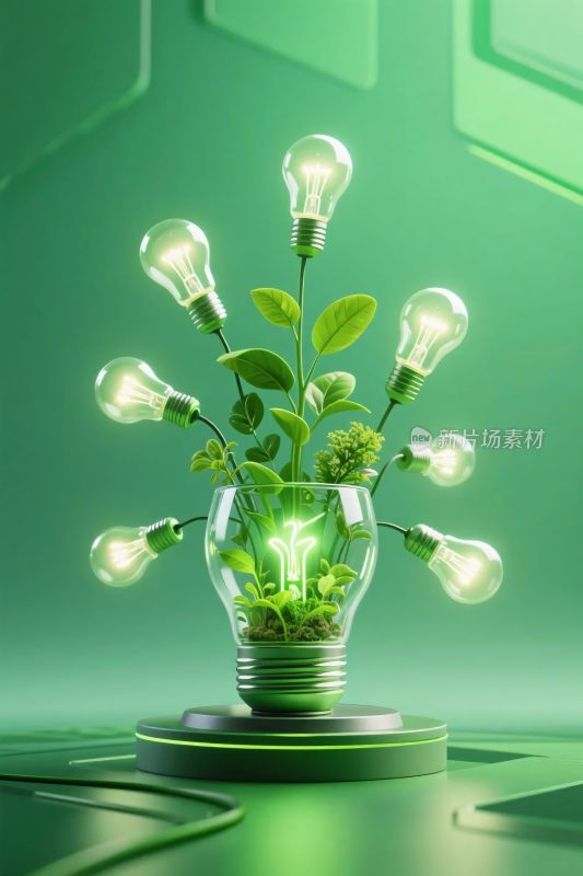 创意生态灯泡装置