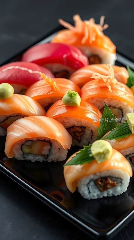 三文鱼寿司拼盘