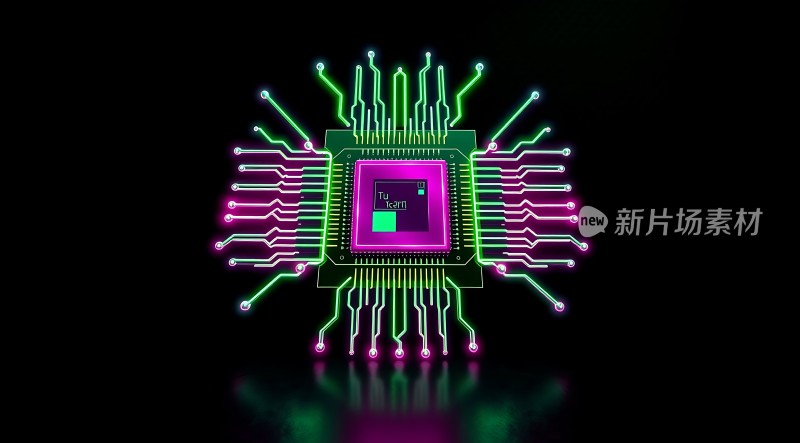 新片场素材芯片科技感