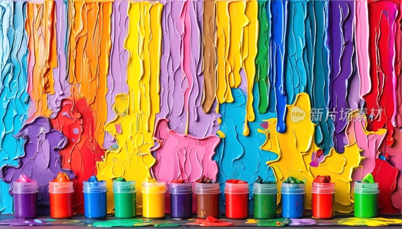 儿童涂鸦色彩丰富