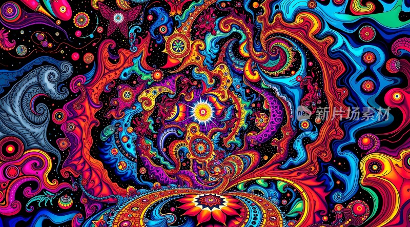 迷幻色彩漩涡世界