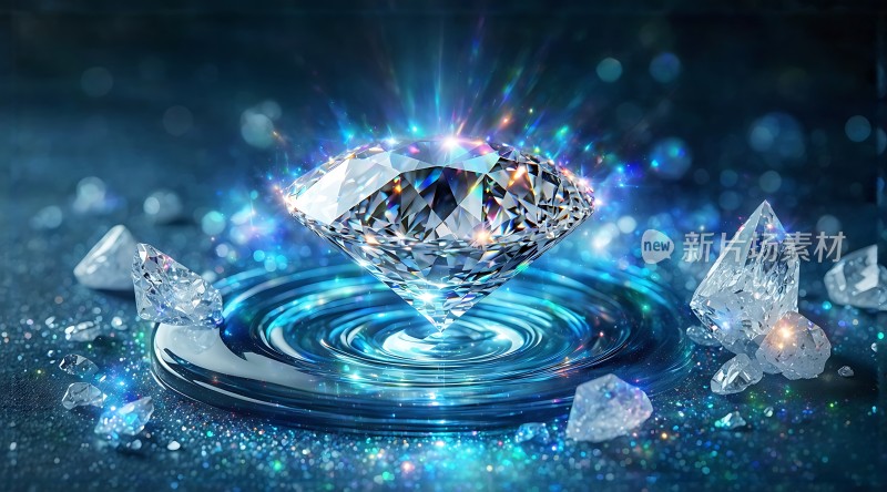 璀璨钻石闪耀光芒