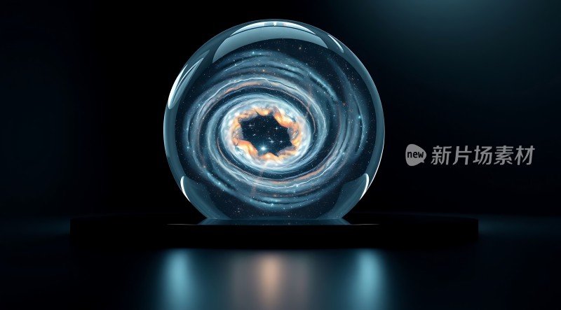 宇宙漩涡水晶球