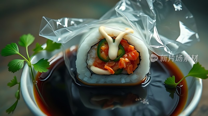 新片场素材 寿司美味