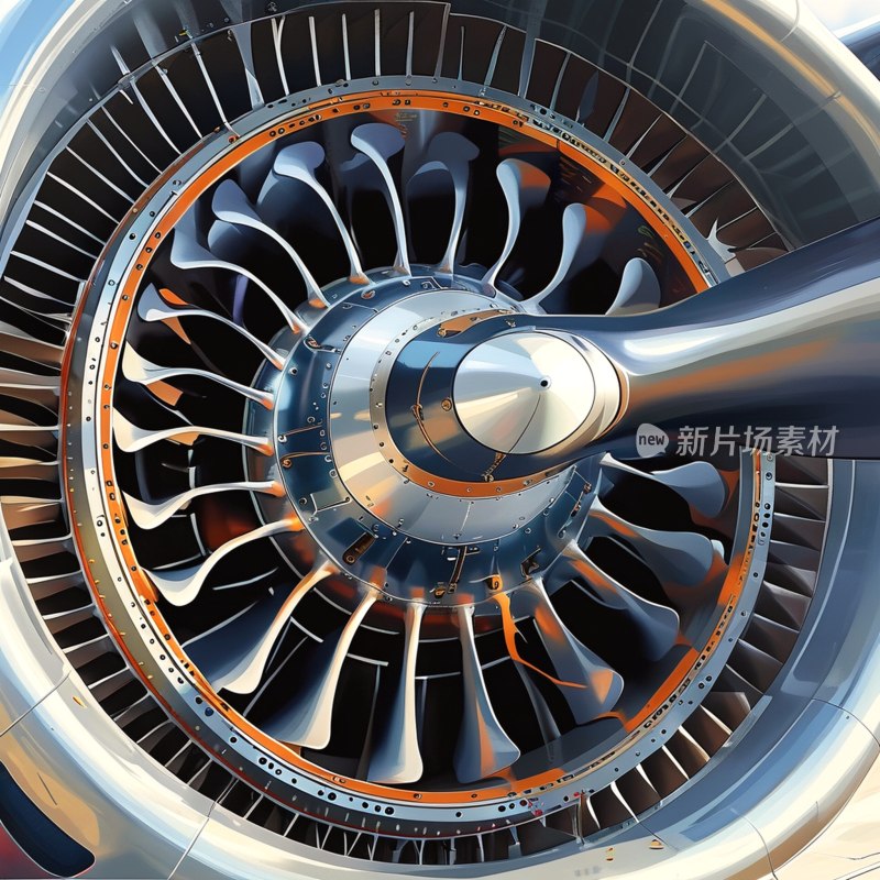 涡轮结构特写