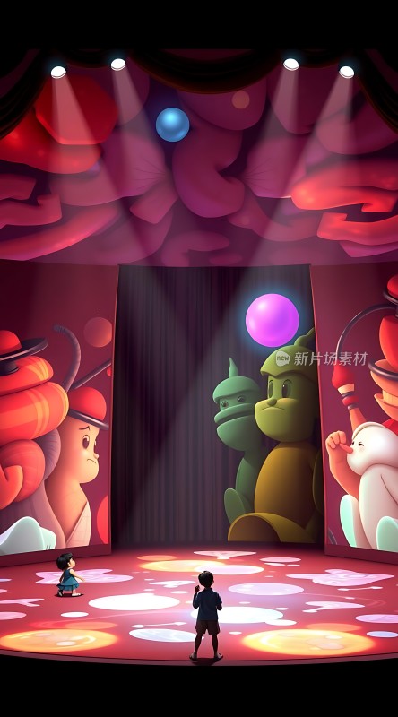 舞台上的奇幻表演