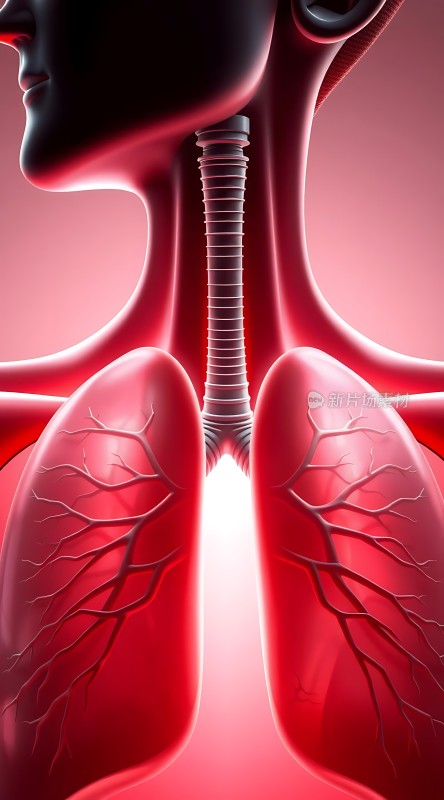 呼吸系统解剖图