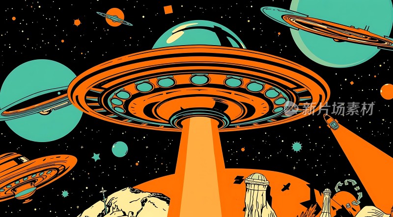 外星飞船降临地球