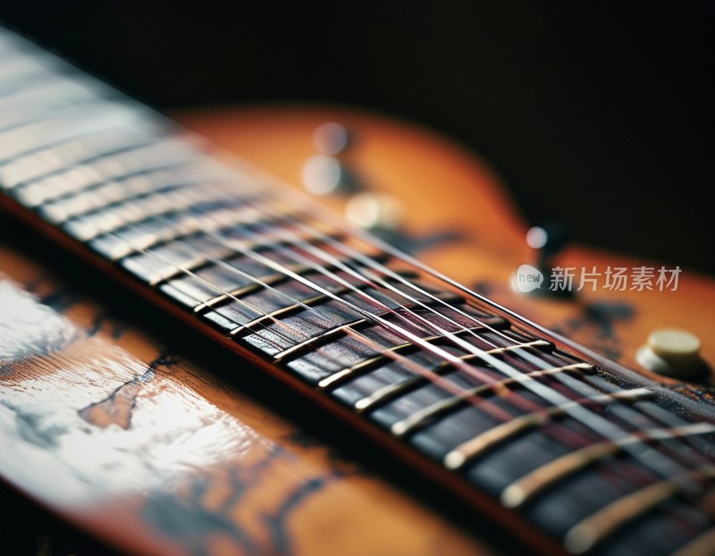 吉他琴弦特写