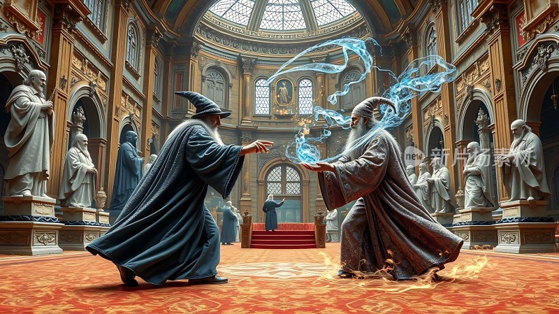 巫师对决魔法与火焰的对决