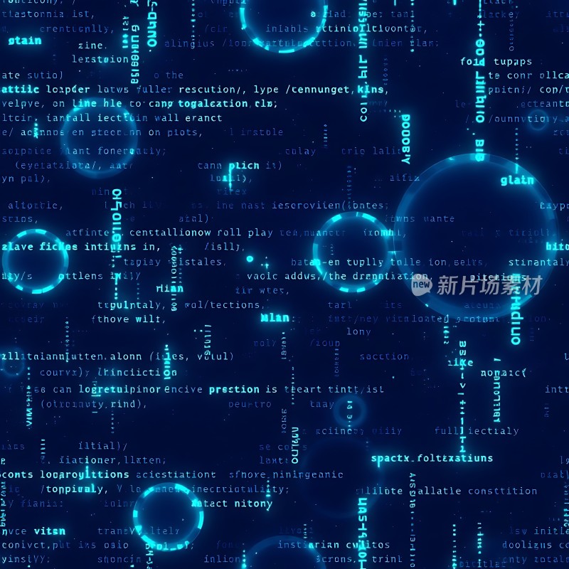 科技感十足的未来代码世界