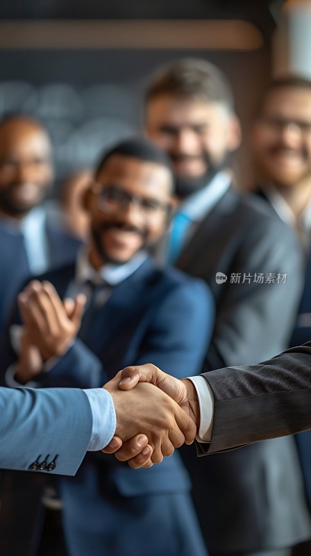 商务合作握手共赢