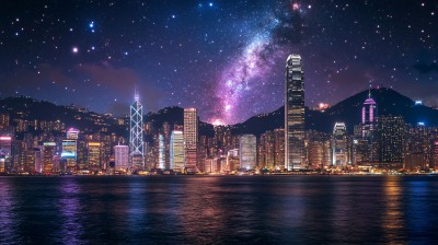 维港夜景全景