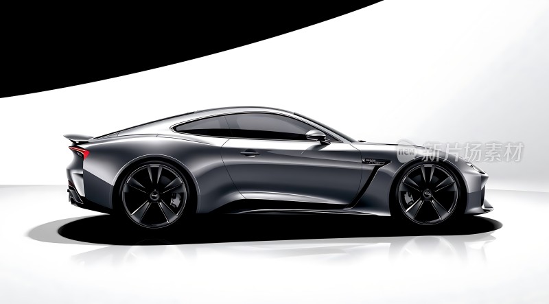 未来座驾黑色流线型跑车