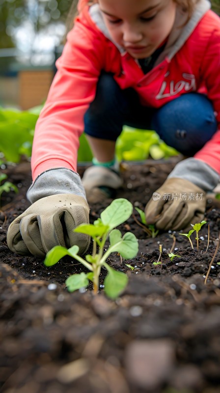 种植未来小园丁呵护幼苗成长