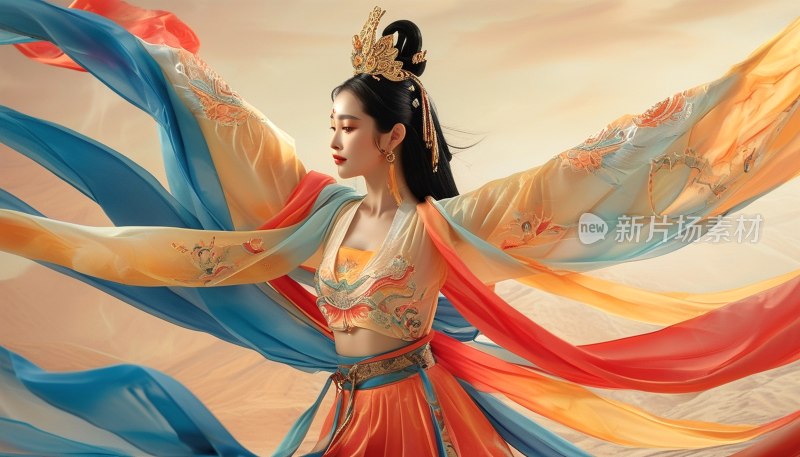 敦煌飞天卡通风