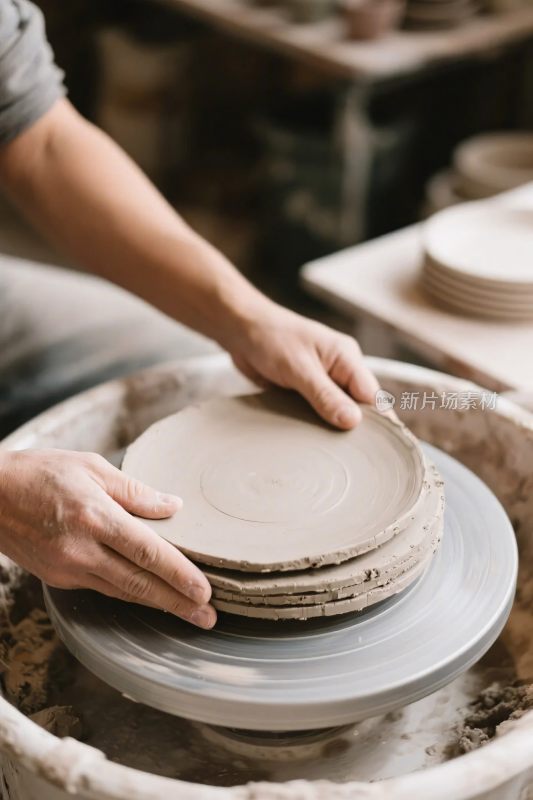 陶艺手工制作场景