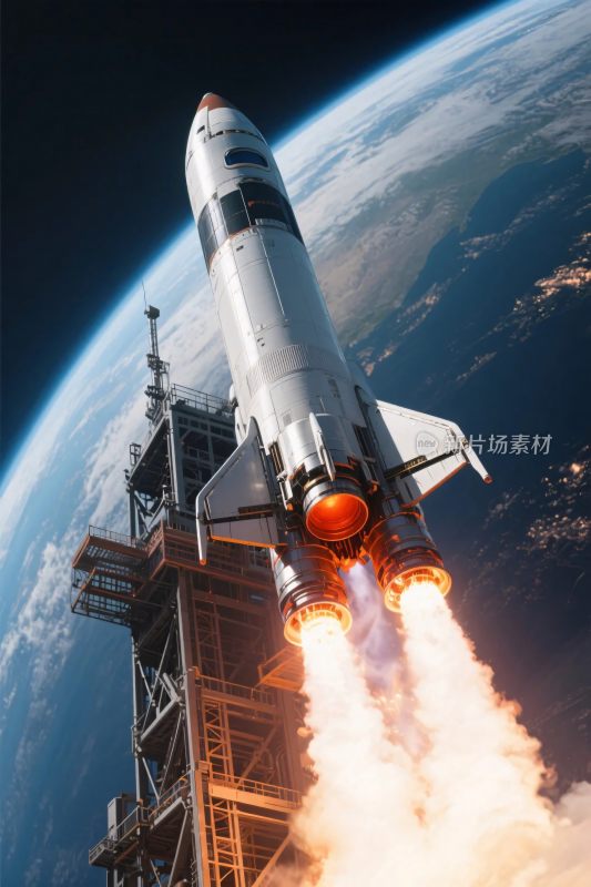 火箭发射升空