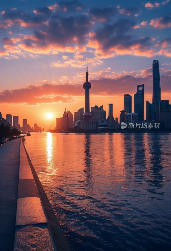 上海外滩黄昏美景