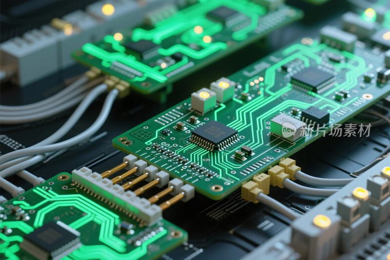 电子电路板特写