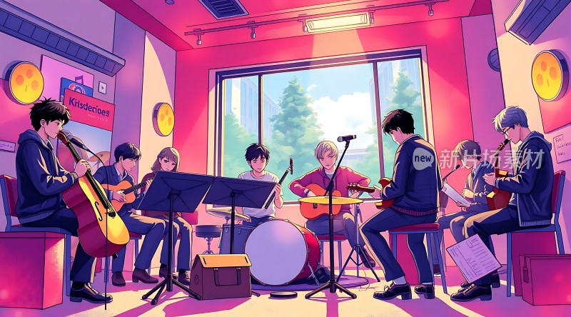 音乐教室里的青春旋律