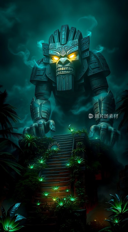 神秘古神守护着通往未知世界的阶梯