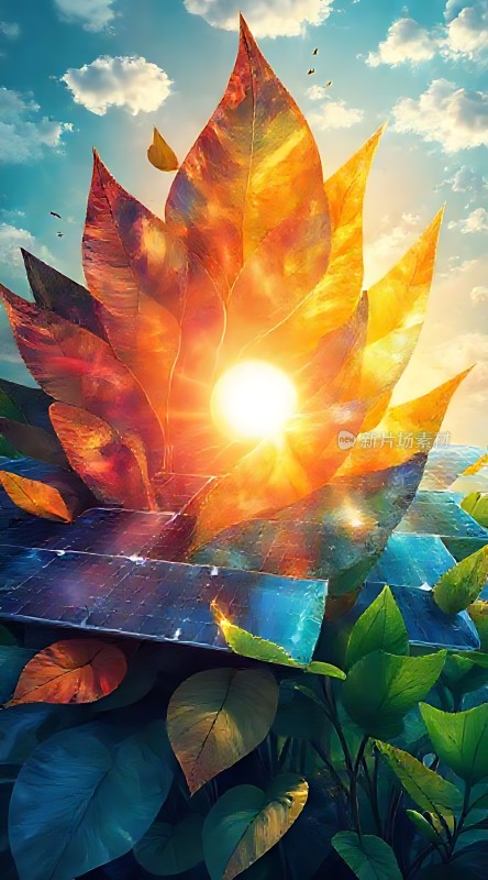 阳光下的绿色能源梦想