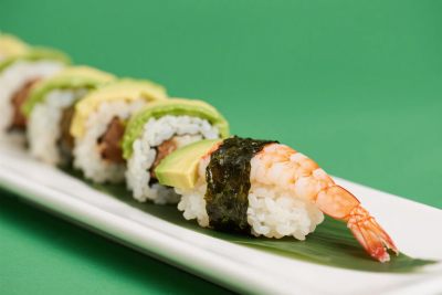 精美寿司展示