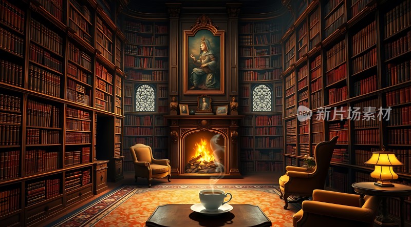 古董书房里的温暖时光